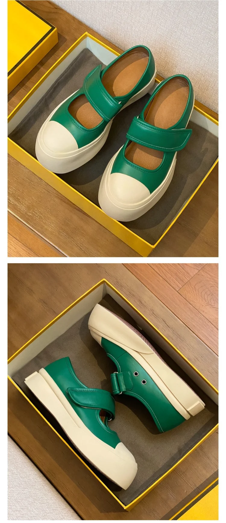 Le stesse scarpe francesi brutte di Zhao Ruth, Mary 2023, con fondo spesso, piccole scarpe bianche con testa grande, singole_voghion.com