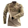 Tactical Suits Combat Shirts Milita Uniform Swat Tshirt Outfit Tatico Tops Airsoft Multicam Camo Hunting Pants Men Clothing 5
