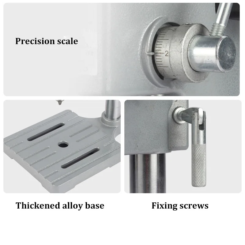3-Speed Benchtop Drill Press Electric Bench Wood Drilling Machine for DIY Creation Small and Precise Work 5