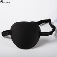 Pirate Eye Patch Unisex Black Single Eye Patch Eyepatch One Eye Washable Adjustable Concave Eye Patch Kid Pirate Cosplay Costume 1