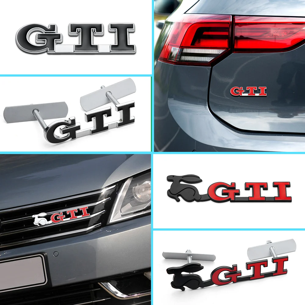 1Pc Car Metal Grill Logo Badge Emblem Decalcomanie Sticker Per Vw Gti Golf 2 3 4 5 7 Mk2 Mk3 Mk4 Mk5 Mk6 Mk7 Automobile Grill Sticker