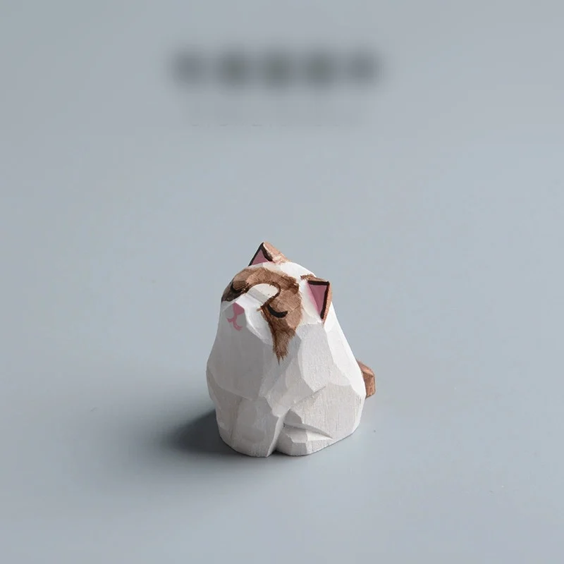 Portachiavi Gatto in Legno - varie razze (semplice anello) 7 Portachiavi Gatto in Legno - varie razze (semplice anello) - immagine 3