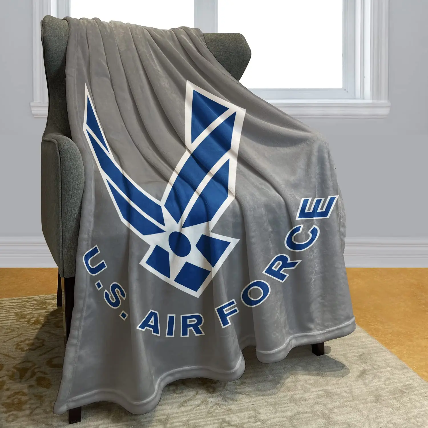 

US Air Force Blanket Comfort Warm Soft Cozy Throw Blanket Air Conditioning Machine Wash for Boys Teens Adults Gift,Bedding Decor