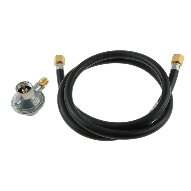 1Set 1Lb Propánszabályozó 5 Láb Gumi Tömlő Szerelvény 3/8 "Forgó Női Hím Fáklya Illesztőszelep Csatlakozás Egyszerű - Image 2