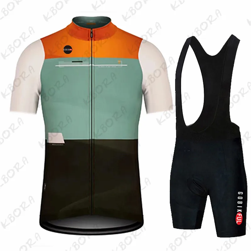 Gobikful Cycling Jersey Set Summer Wear Mountain Bike Clothes Bicycle Clothing MTB Bike Cycling Clothing Suit Sports