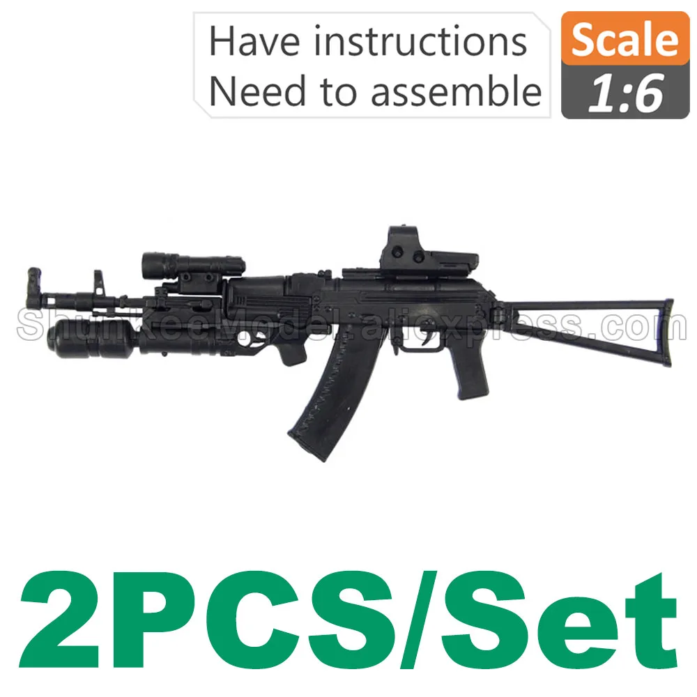 1-6-1-6-Scale-Action-Figures-Assembly-4D-Gun-Model-Assault-Rifle-AK74 ...