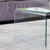 Premium Tempered Glass Coffee Table,Small Modern Coffee Table for Living Room,Match Well with Rug(39.4x19.7x13.8) 5