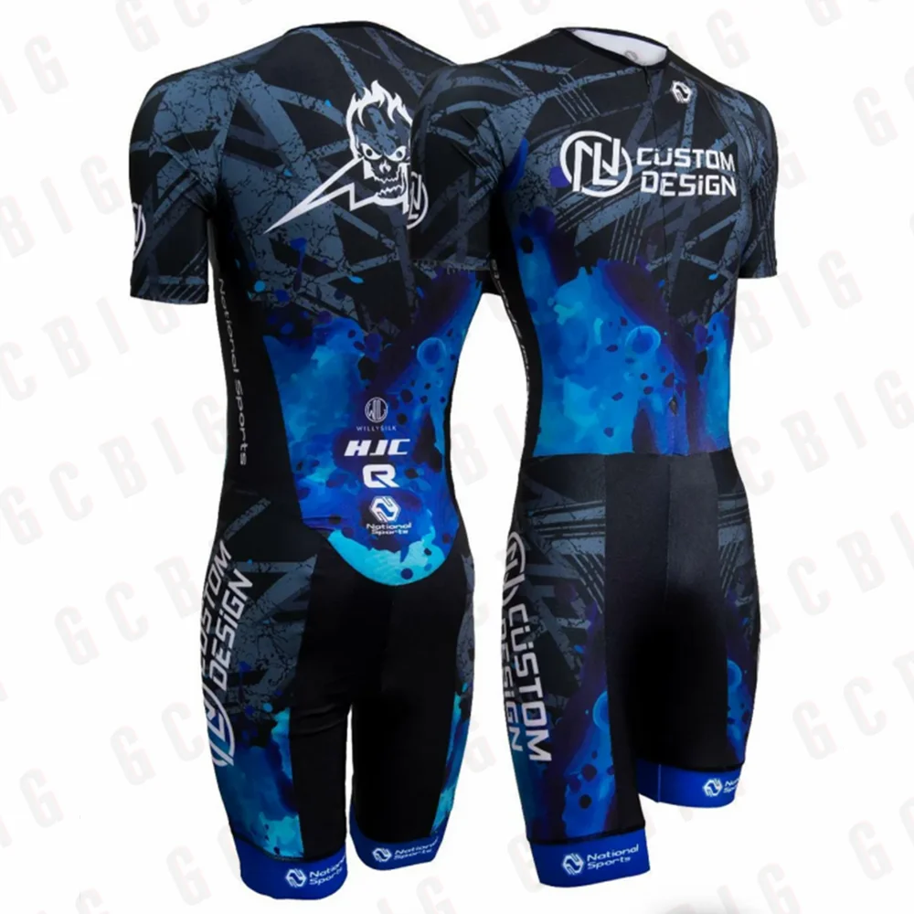 Mens Speed Inline Roller Suit Custom Skate Speedsets Triathlon Bodysuit