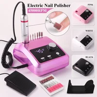 High Quality Electric Nail Drill Machine 45000 RPM Electric File HD Display Metal Manicure Pen Professional nail lathe Sander 1
