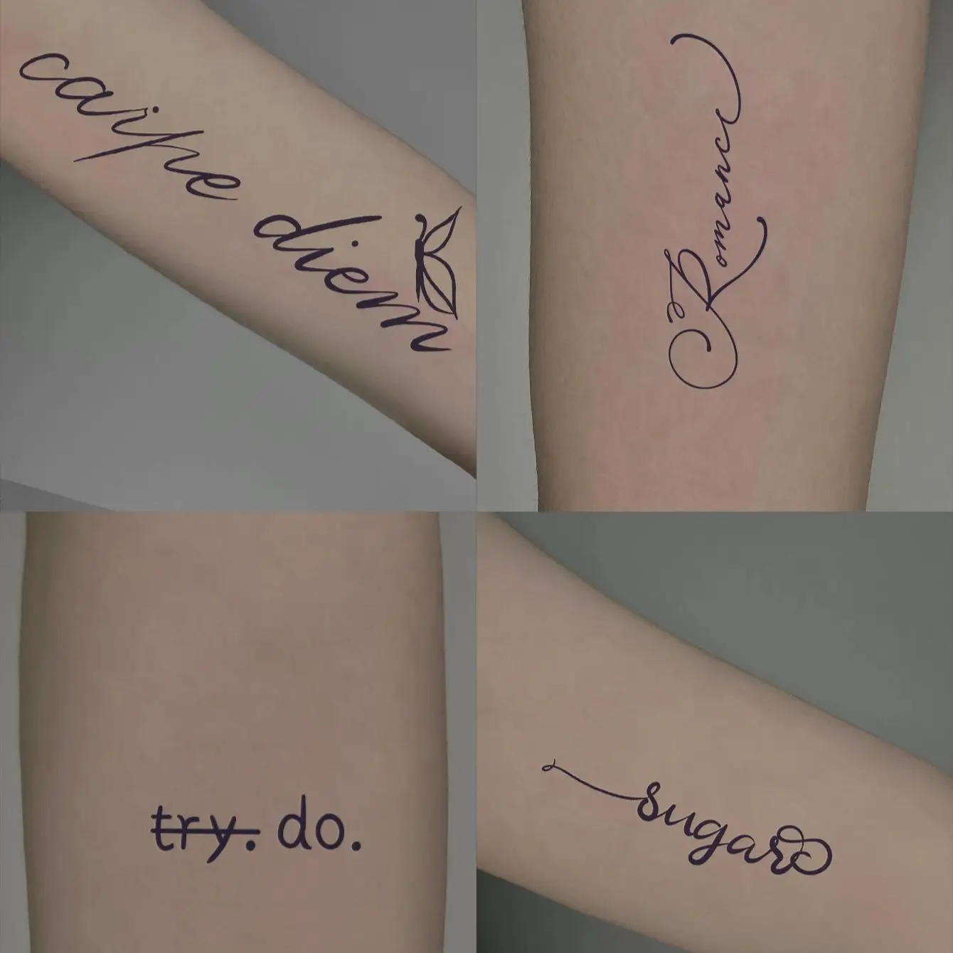 Lest We Forget Temporary Tattoo - Set of 3, image size:1340x1340