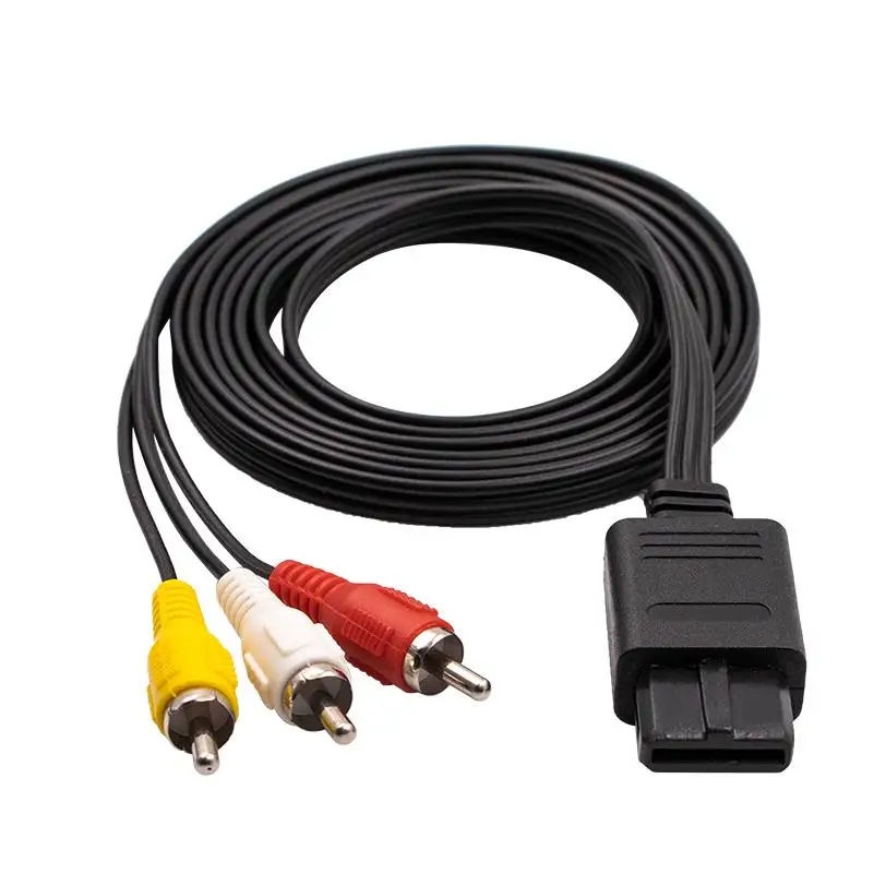 AV Cable 1.8M Video Cable for Nintendo 64 Audio TV Video Cord To RCA for Super Nintend GameCube N64 SNES