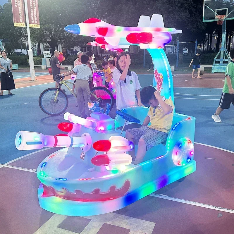 Amusement Park Shopping Mall Square Parent-child Cartoon Outdoor Children Electric Amusement Bumper Car Luminous Adult