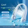 1PC Fan Long Endurance New Mini Neck Portable No Bladeless Hanging Neck Rechargeable Air Cooler 3 Speed Mini Summer Sport Fan 4