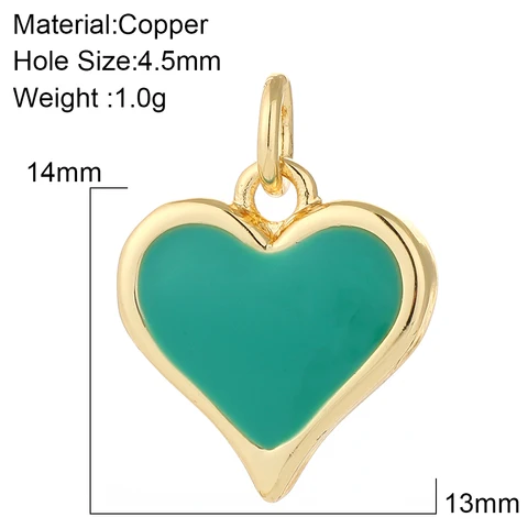Heart Love Diy Jewelry Charms For Necklace Earring Gold Cute Designer Charms Pendant for Jewelry Making Keychain Supplies