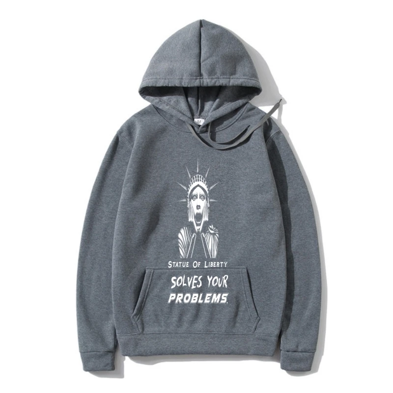 

Hoodys Quality Men Sweatshir Classic America Famous Statue of liberty Outerwear The , Solves Your Problems Sweatshir Fashion War