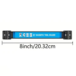 Heavy Duty Magnetic Tool Holder Bar - Space - Saving Metal Organizer for Workshop, Garage, and Home (Blue - 3)