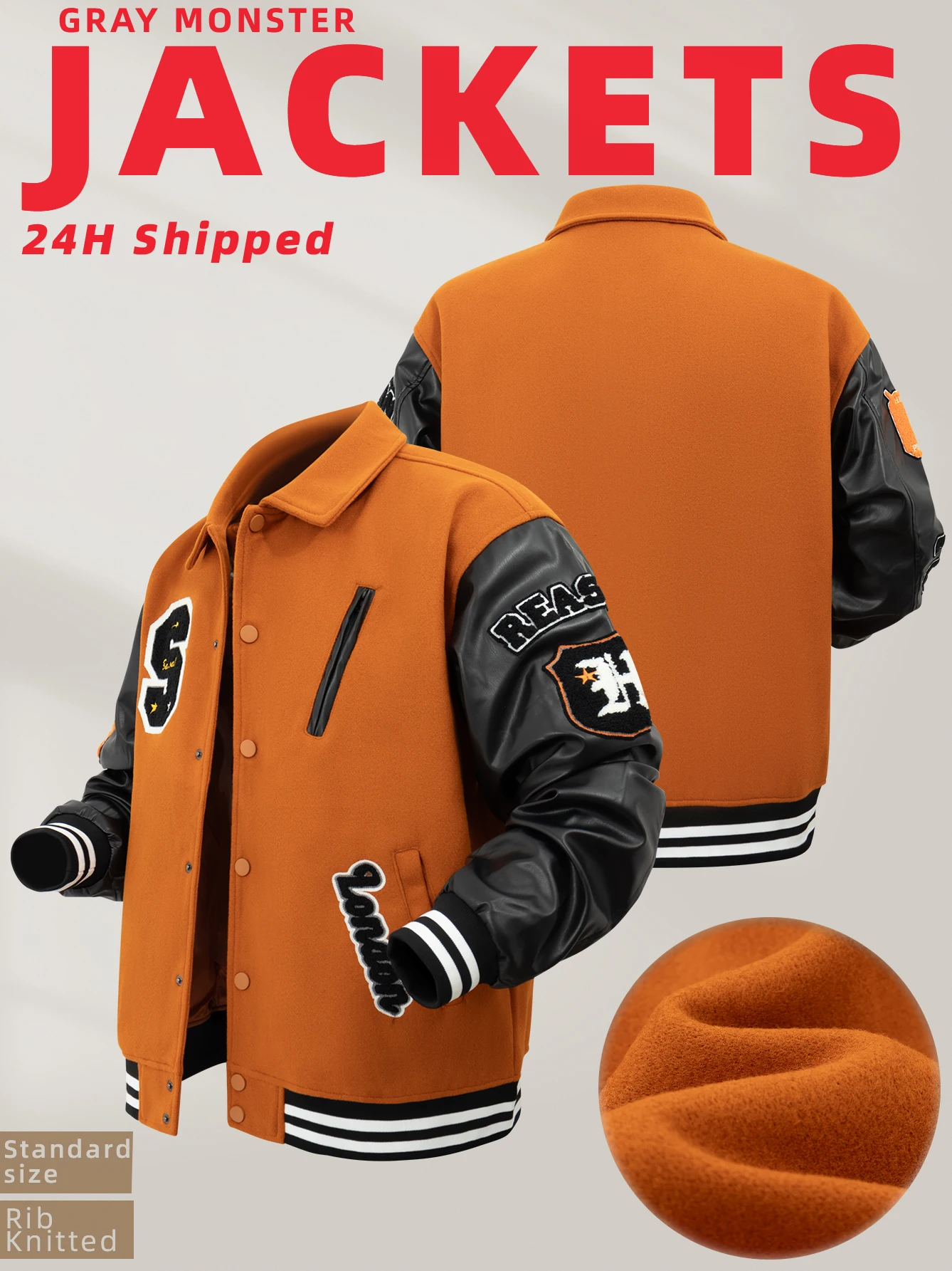 Giacca in pelle casual da uomo calda giacca bomber da moto in ecopelle