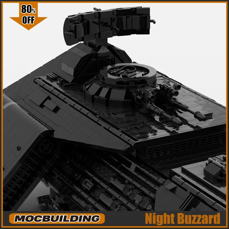 UCS MOC 빌딩 블록 야간 버자드 우주 무기 전투 모델 우주선 운송 DIY 조립 기술 장난감, 크리스마스 선물
