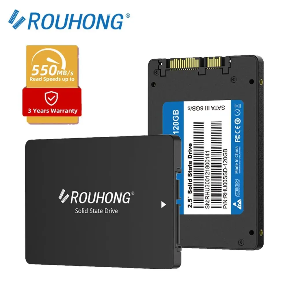 Bliksem 1000 Hdd Vs 256 Ssd ROUHONG SATA3 SSD 1TB 128GB 256GB
