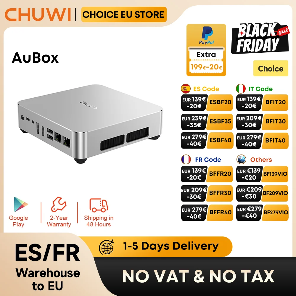 CHUWI AuBox AMD R7 8745HS/Intel i9-13900HK Mini PC 32GB 1TB SSD