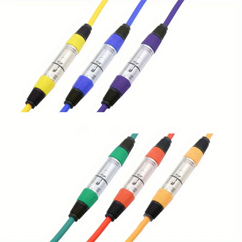 

1pc XLR Cable Male To Female Microphone Cord Wire 3-Pin Colored Balanced Audio Mic Cable Rui Type D Audio Cable