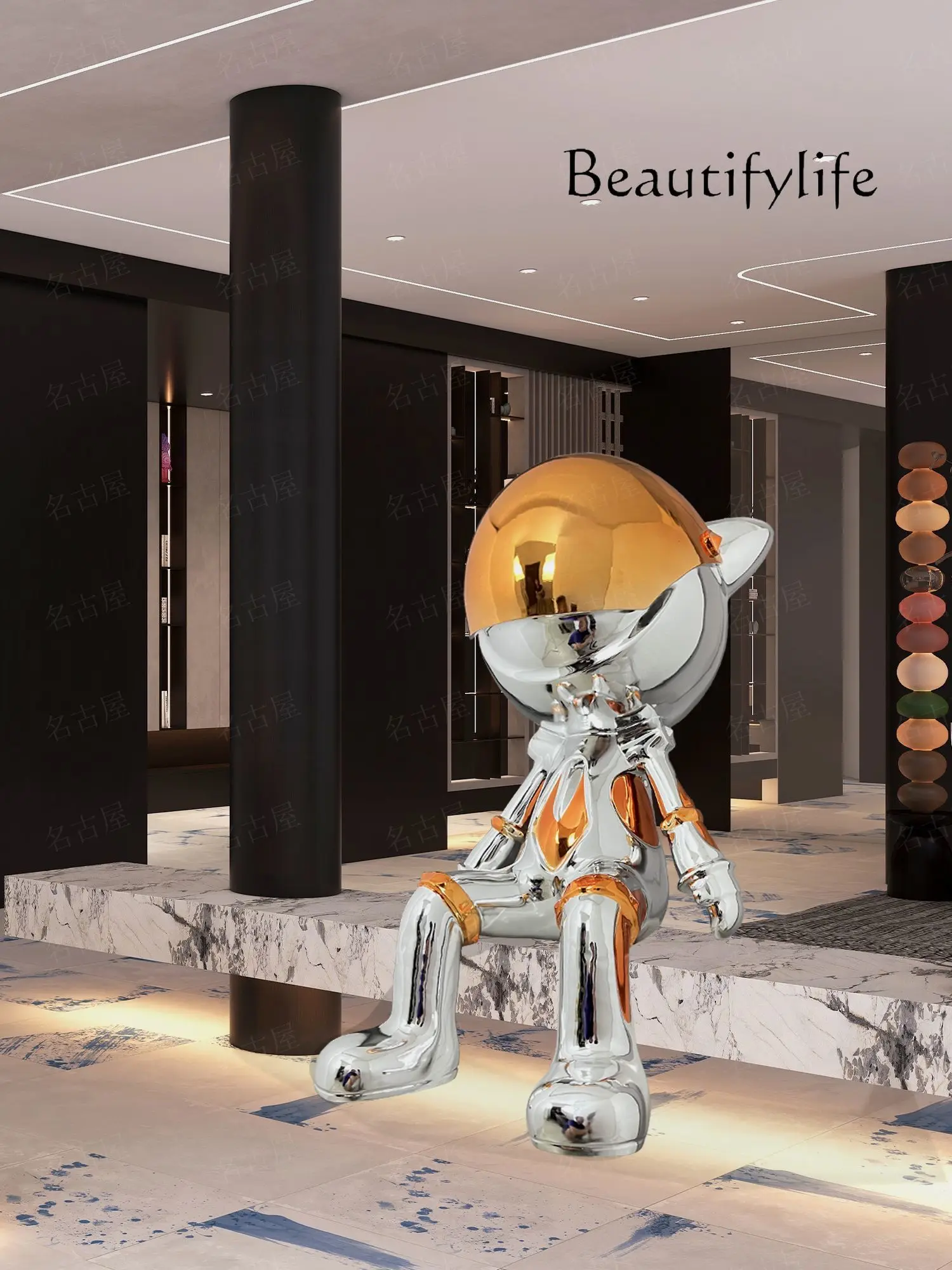 

Floor Big Decorations Living Room Creative Figure Sculpture Decorative Artwork