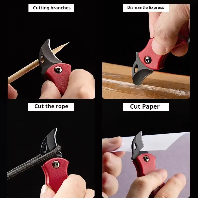 Outdoor Pocket Knife Portable EDC Key Knife  Paw Knife Case Opener Knife Necklace Carry-on Portable Mini Pocket Knife 5
