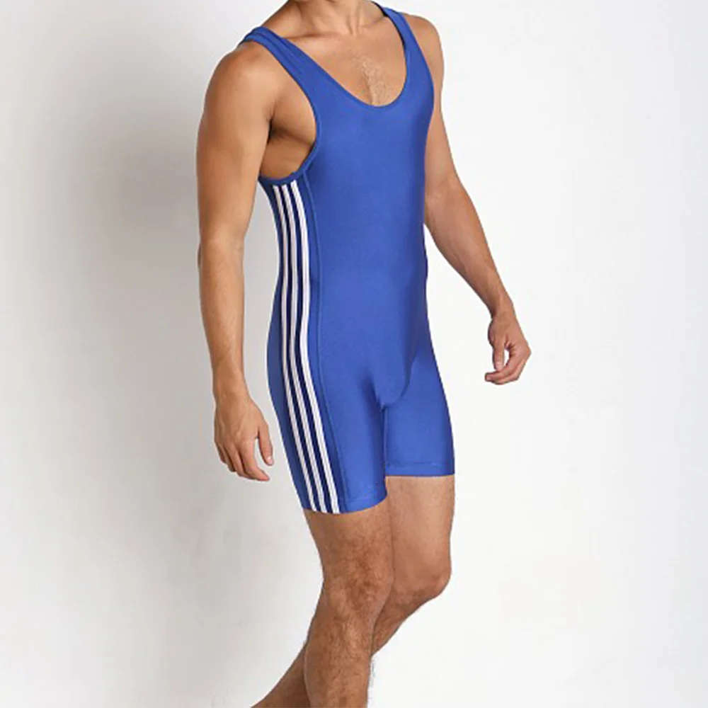 Wrestling Singlets Running Wear One Piece Bodysuit Iron WWE Gym Sport Weightlifting PowerLifting Fitness Skinsuit