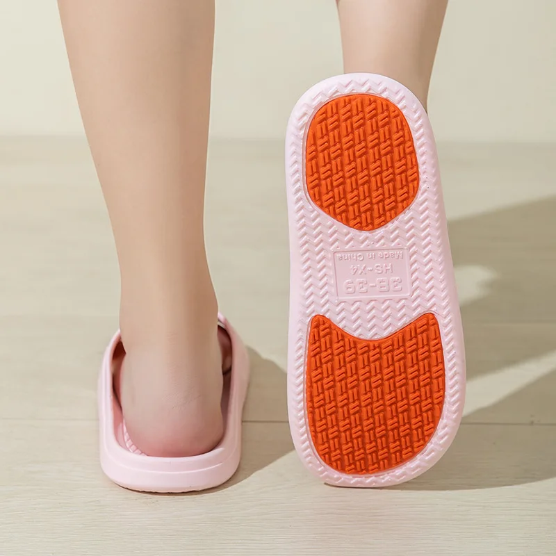 Non-Slip Sole Slippers Four Seasons Home Bathroom for Pregnant Women Elderly Women Men