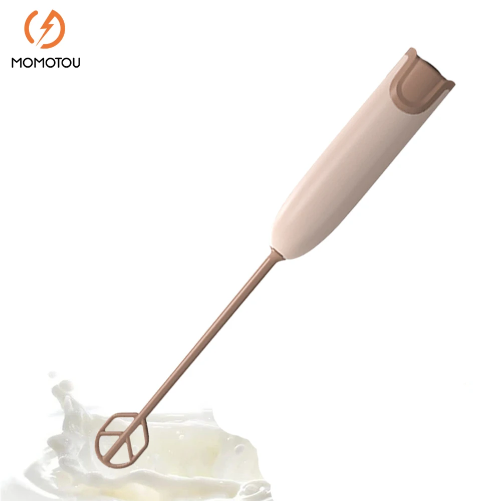 

Portable Handheld Blender Battery Operated Low Speed Drink Mixer Detachable Tip Egg Whisk Beater for Matcha Juice Egg Sauce