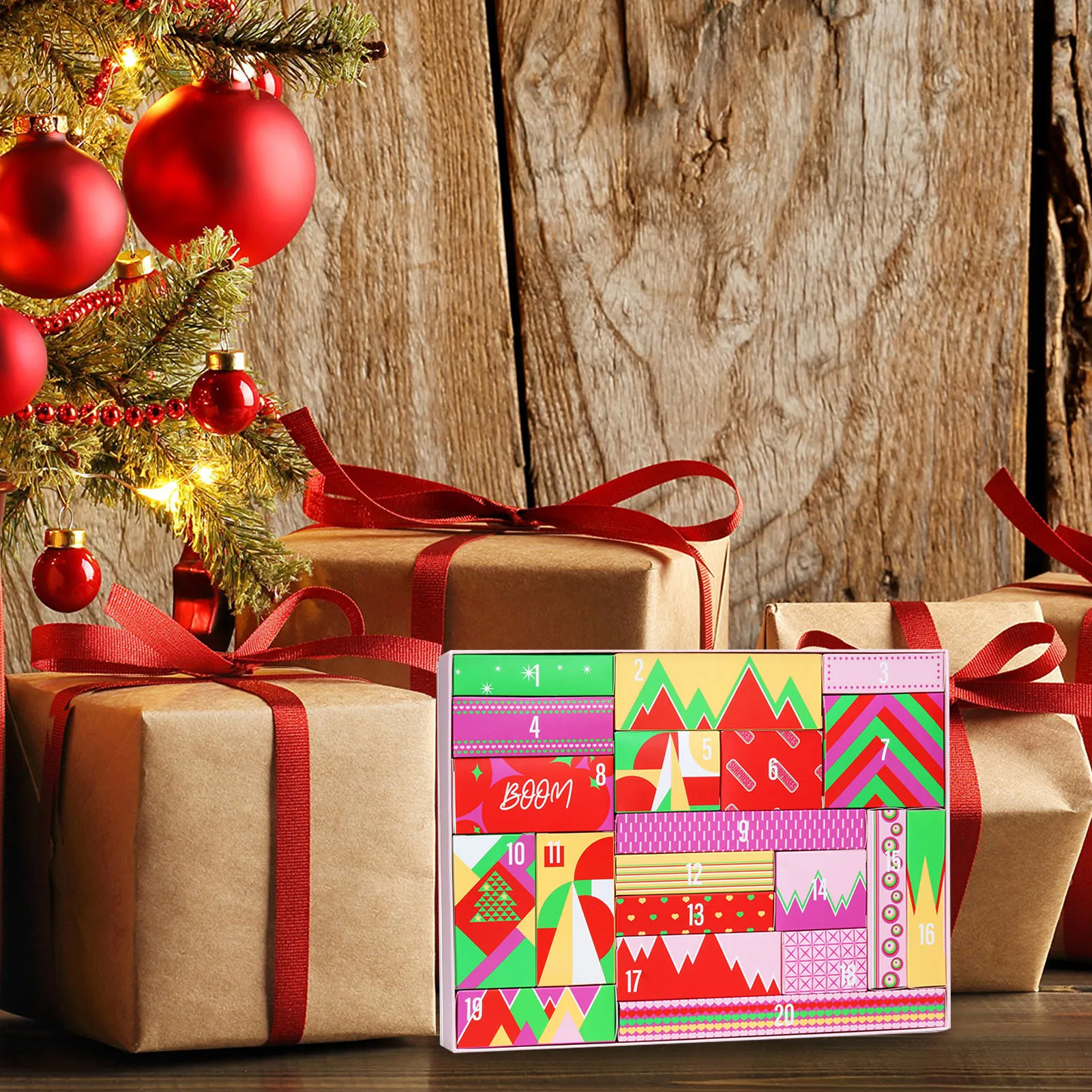 Christmas Advent Calendar 2023 Makeup Tools Countdown Calendar Gift Boxes Lipstick Eye Shadow Concealers Makeup Cosmetics Set 4
