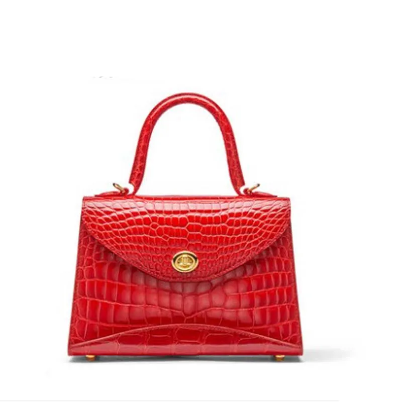 

KEXIMA gete new crocodile leather women handbag stylish and straddle women's one-shoulder bag women bag