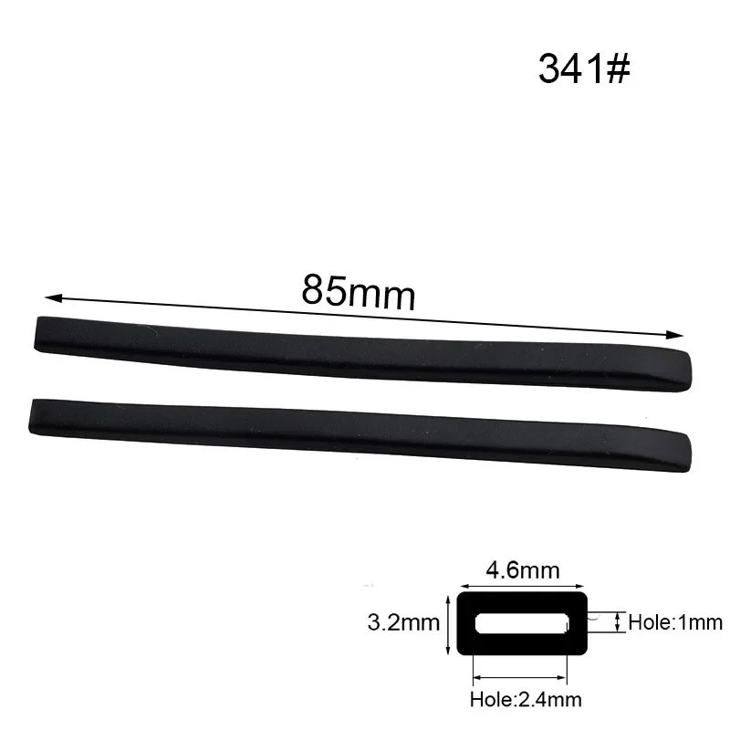 10 Pairs Black and Brown Rubber Temple Tips