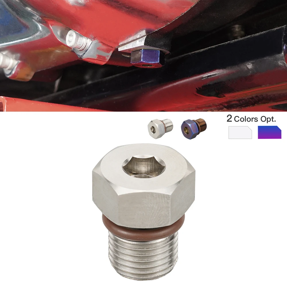 

Titanium Alloy Magnetic Oil Drain Plug Assembly For Harley Touring Road Glide Cruiser FatBob Street Bob Sport Sportster 1200 883