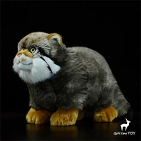 Steppe Cat High Fidelity Pallas Cat Cute Plushie Manul Plush Toys Lifelike Animals Simulation Stuffed Doll Kawai Toy Gifts Kids 1