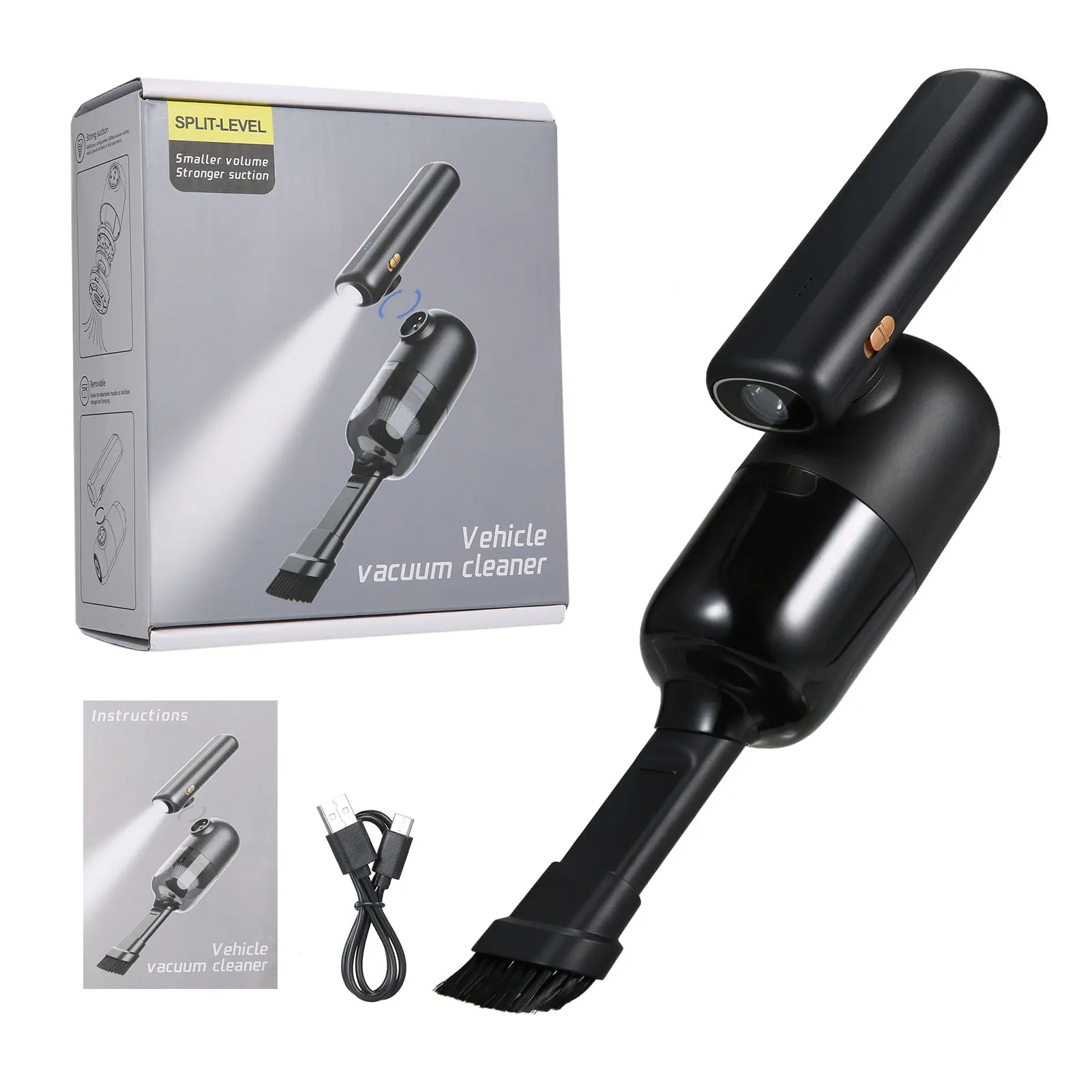 

Portable 3 in 1 Vacuum Cleaner Wireless Handheld Vacuum Dust Collector Household Cleaning Tools with LED Light 5800Pa 4000mAh