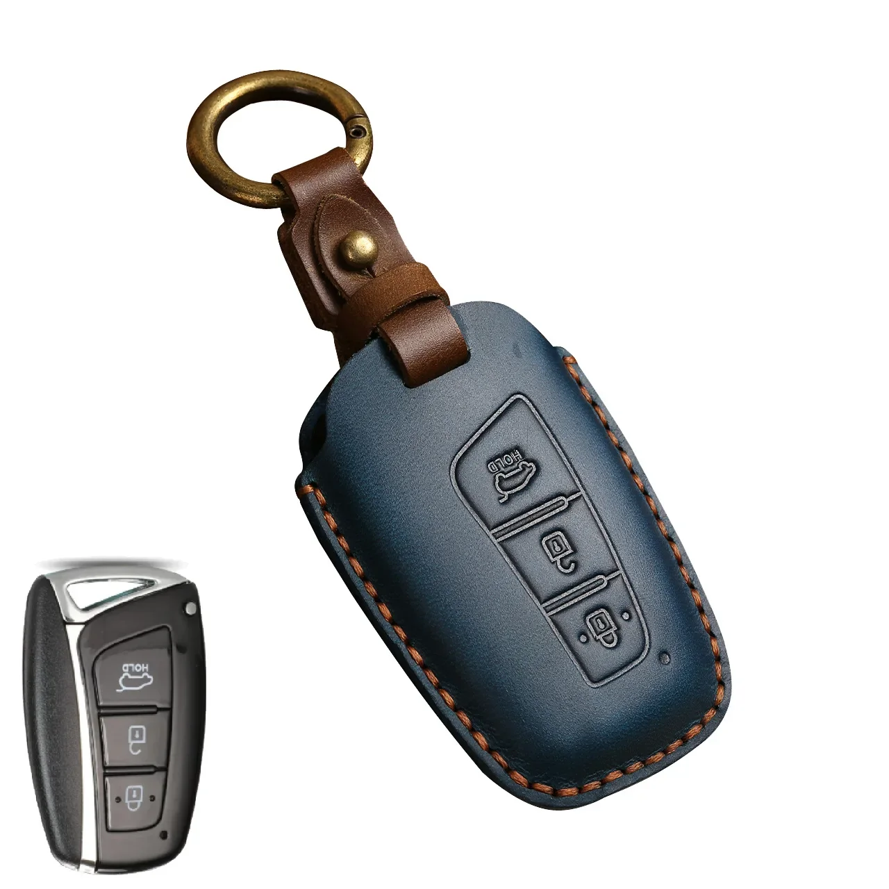 Handmade Leather Car Key Case Holder