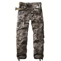 Men Combat Pants With Knee Pads Tactical Cargo Sport Trousers Camouflage Multicam Trekking Hunting Clothes（Not belt） 1