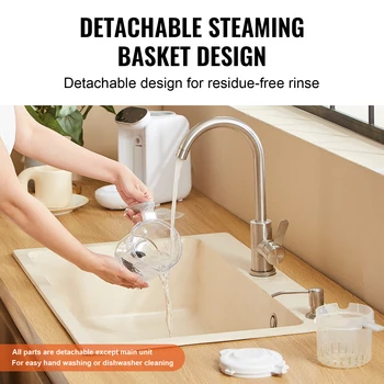 VEVOR Baby Food Maker 430W with 750 ml Tritan Bowl SUS304 5 in 1 Blender Steamer Grinder for Food Fruit Vegetable Meat 3