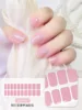 Gradient Semi-Cured Nail Wraps Flash Solid Adhesive Waterproof Long Lasting Gel Nail Oil Film Stickers for UV Lamp Need Manicure 3