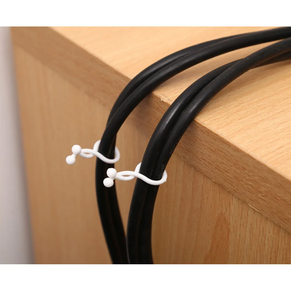 40Pcs 케이블 정리 클립 미니 와이어 코드 정리 도구 홈 오피스 충전 USB 코드용 깔끔한 책상 케이블 관리 도구