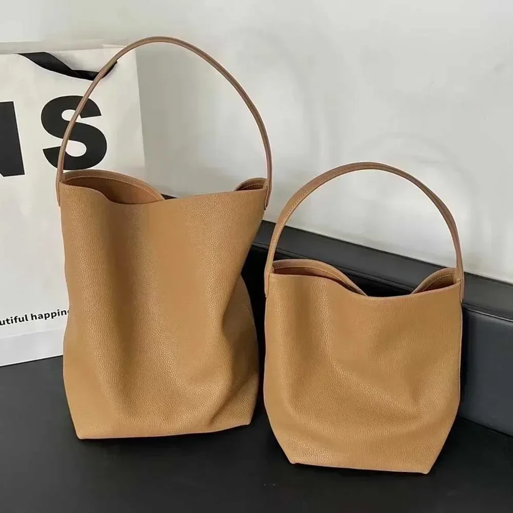 TheRow 牛革の新作トートバケツ高級通勤用ショルダートートバッグ 大容量 TheRow 牛革の新作トートバケツ高級通勤用ショルダートート