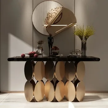 Consolle dal design di lusso Consolle premium estetica nordica alla moda Tavolo da ingresso moderno Wohnzimmer Tisch Furniture