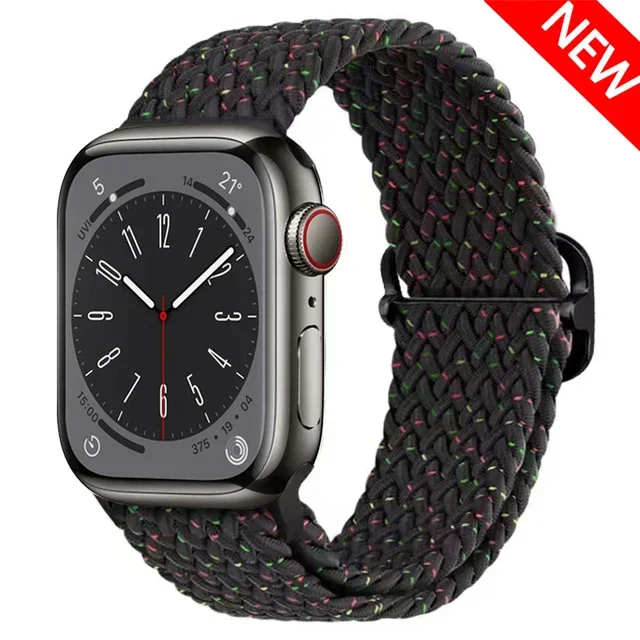 Braided Elastic Solo Loop Apple Watch Band Replacement Strap