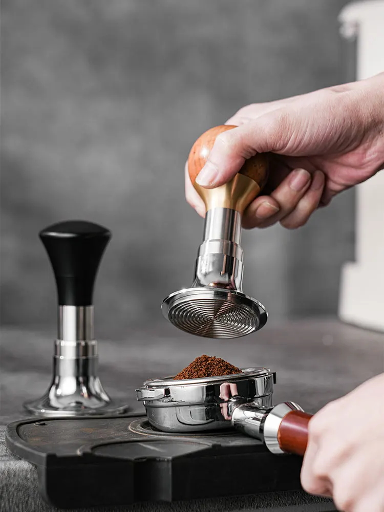 

58.5mm Coffee Tamper Constant Pressure Coffee Force Tamper Espresso Impact Tamper Automatic Rebound Powder Press Hammer