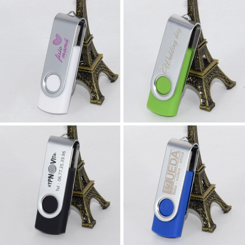 USB 플래시 드라이브, 펜 드라이브, 512MB, 1GB, 2GB, 4GB, 8GB, 16GB, 32GB 메모리 스틱, 무료 커스텀 로고 선물, 64GB, 로트당 100 개