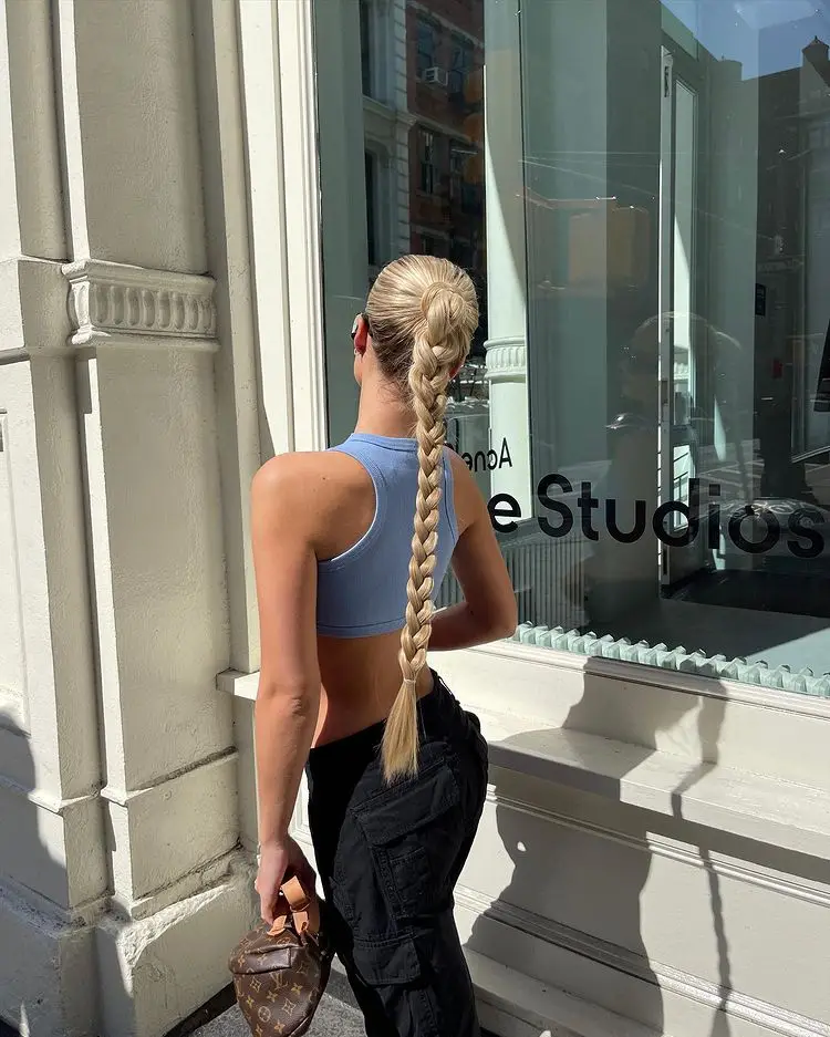 Synthetic Long Braided Ponytail Hair Rope Extension photo review