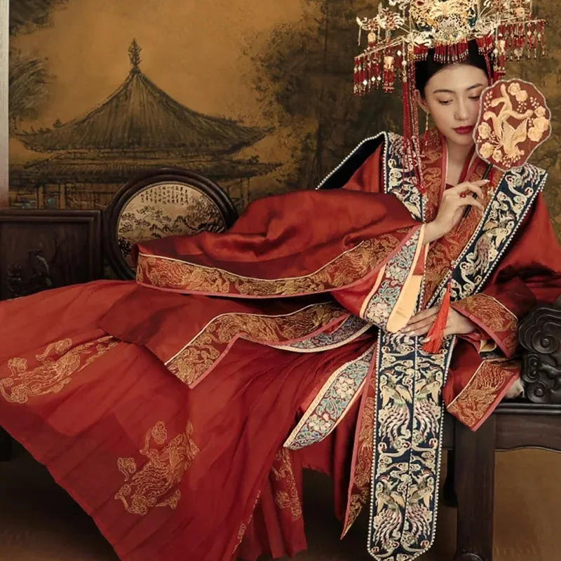 SUNNY Wedding Dress Song Dynasty Luxurious Ancient Style Wedding Dress Hanfu