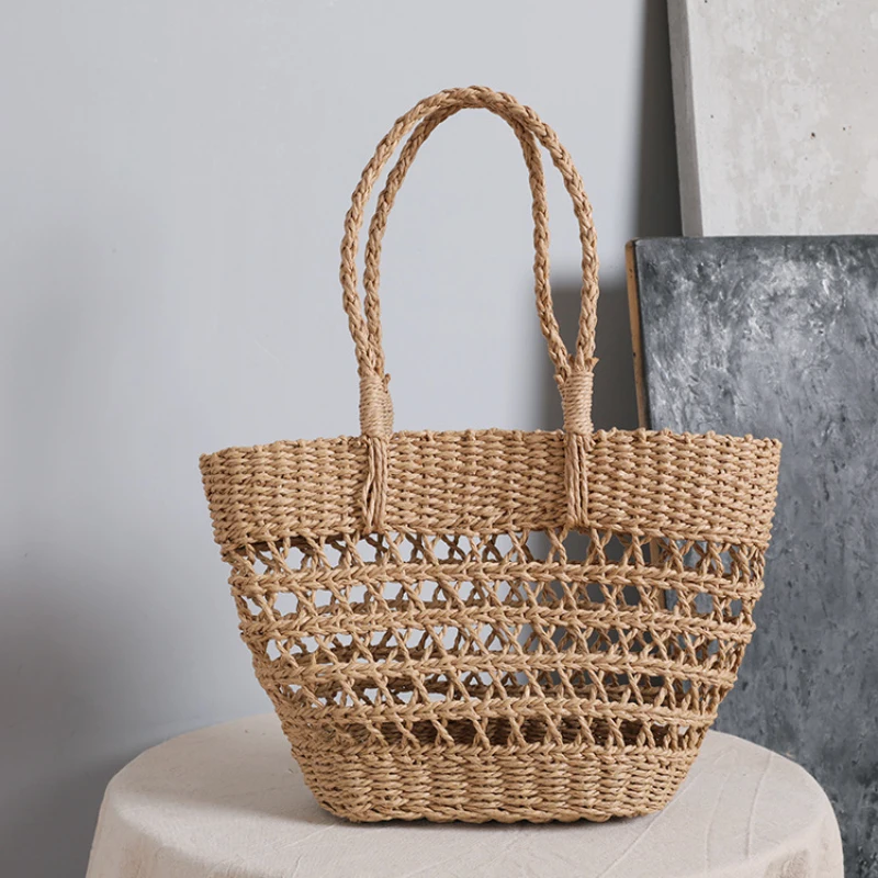 2024-summer-french-retro-woven-bag-summer-fashion-casual-tote-bag-borsa-di-paglia-fatta-a-mano-giapponese-borsa-vuota-femminile-grande