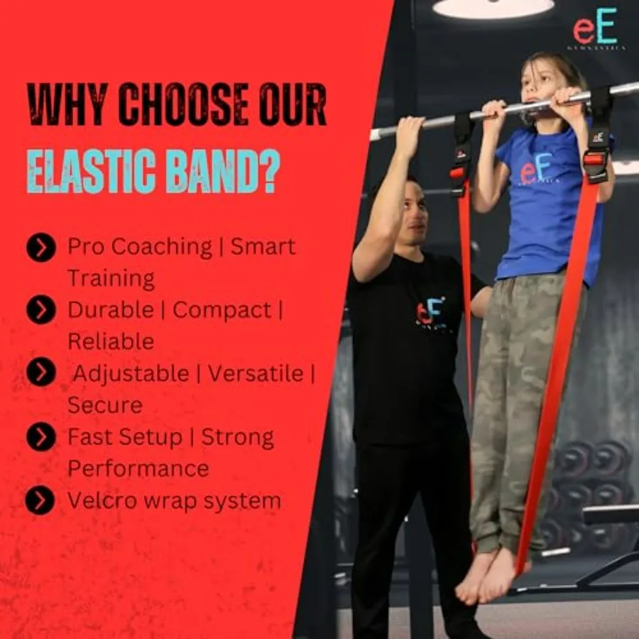 Ultimate Elastic Band – Innovative Strength Trainer for Pull-Ups, Dips, Push-Ups, Muscle-Ups, Planches, Iron Cross & More – Fast